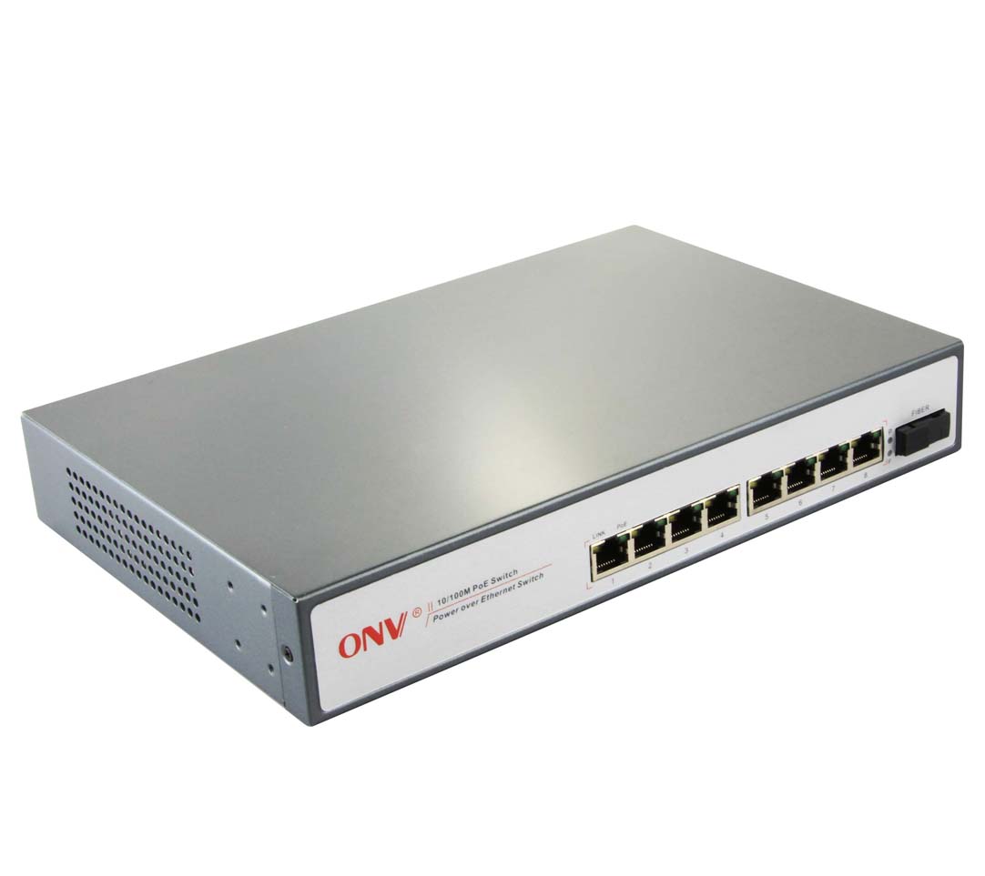 8口PoE大功率光纤收发器