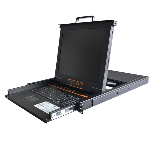 科创KC-1716C1U机架式17寸LCD16口网口KVM切换器CAT-5接口KVM