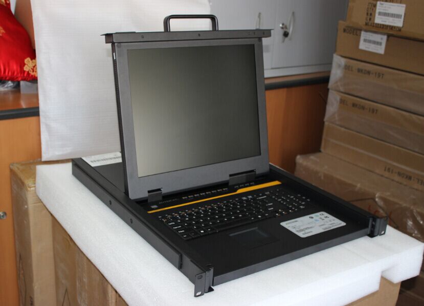 科创1U机架式17寸8口IP远程KVM切换器科创KC-1708IKVM