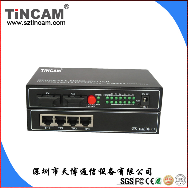 TBC 10/100M二光四电光纤收发器