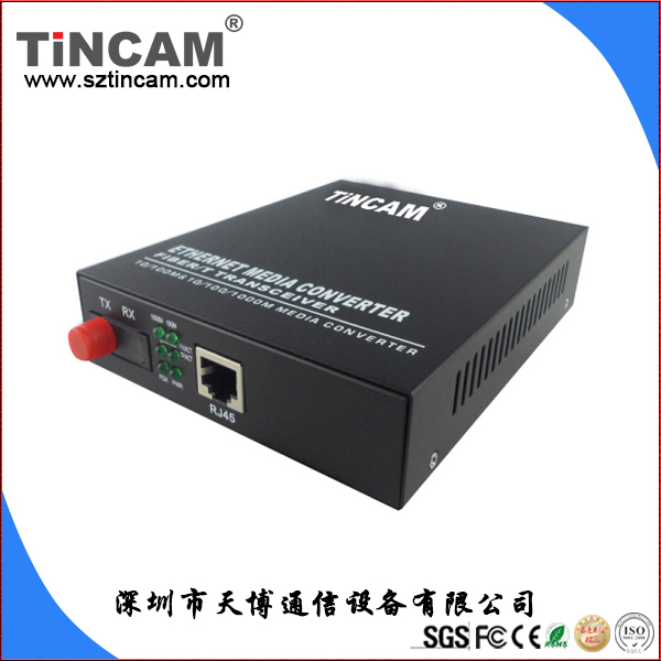 天博千兆内电光纤收发器