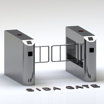 桥式斜面圆角摆闸 人行通道闸