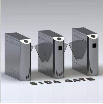 桥式斜面圆角翼闸 人行通道闸