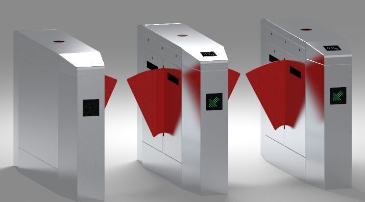 桥式豪华八角翼闸 人行通道闸