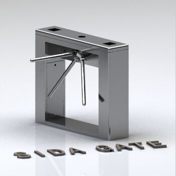 桥式直角三辊闸 人行通道闸