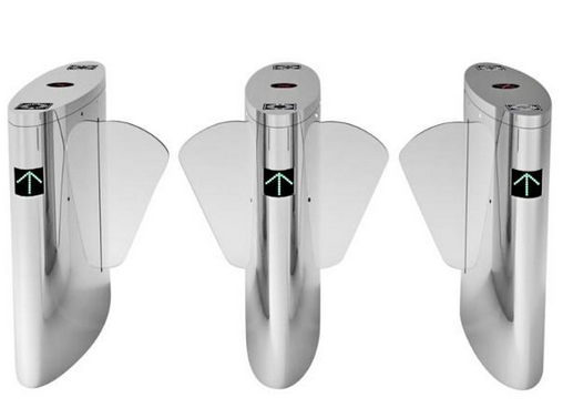 企业考勤伸缩翼闸，工厂刷卡考勤翼闸，大厦门禁翼闸