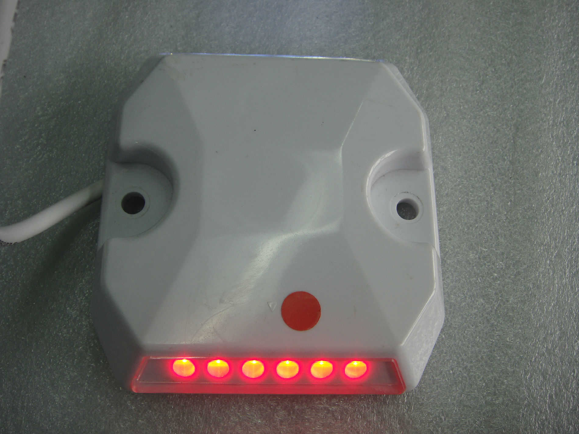 拓安铸铝隧道诱导灯 铸铝有源道钉 双面12灯 颜色多选