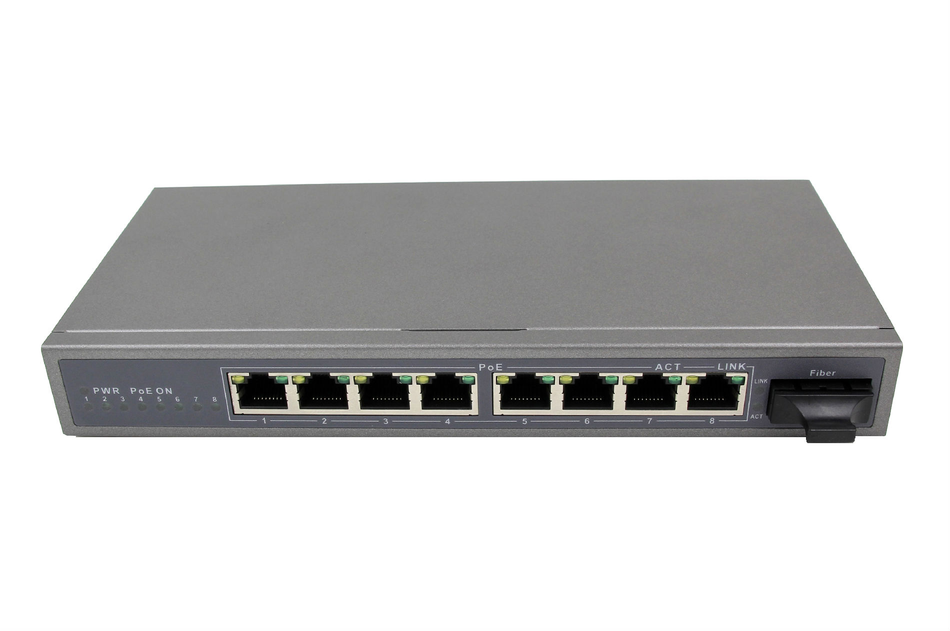 厂家直销9口百兆高性能POE光纤交换机