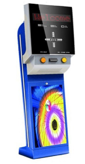 国超智能停车场刷卡P字形票箱