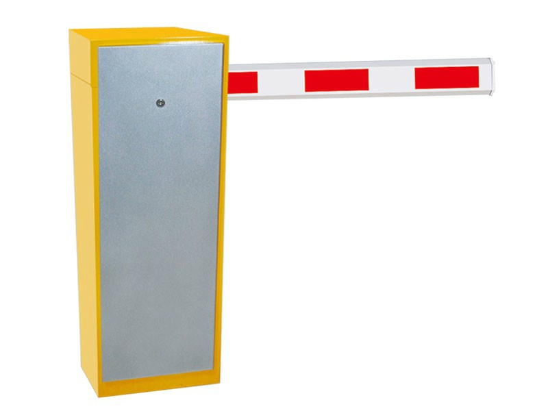 国超智能道闸 道闸 黄银色直杆道闸 停车场出入口控制闸机