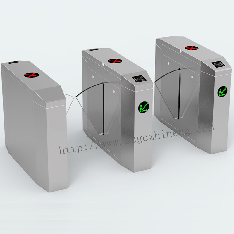 304优质不锈钢翼闸 人行通道闸机 桥式斜角单双机芯翼闸GCZN-T35