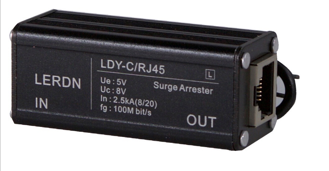 卡轨式RJ45网络防雷器 