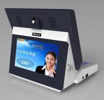 双屏访客一体机SDV2017，读身份证，扫描，拍照，打印，联网