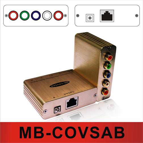 音视频生产厂家  分量色差音视频传输器  传输距离可达100米  MB-COVSAB