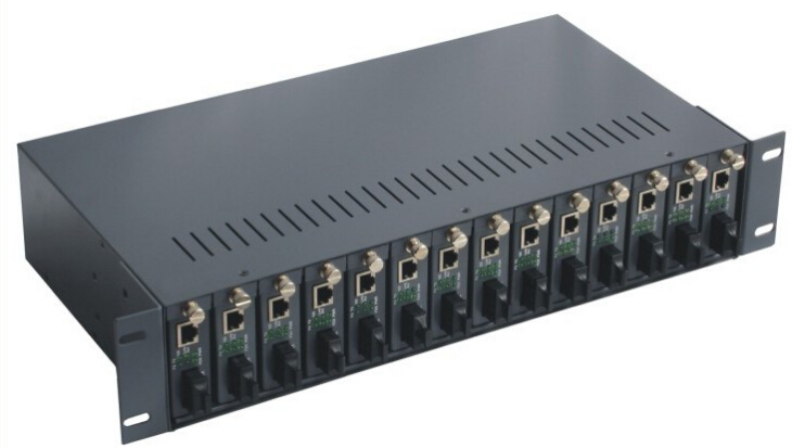 14槽光纤收发器机架 19寸 光纤交换机设备 深圳收发器厂家直销