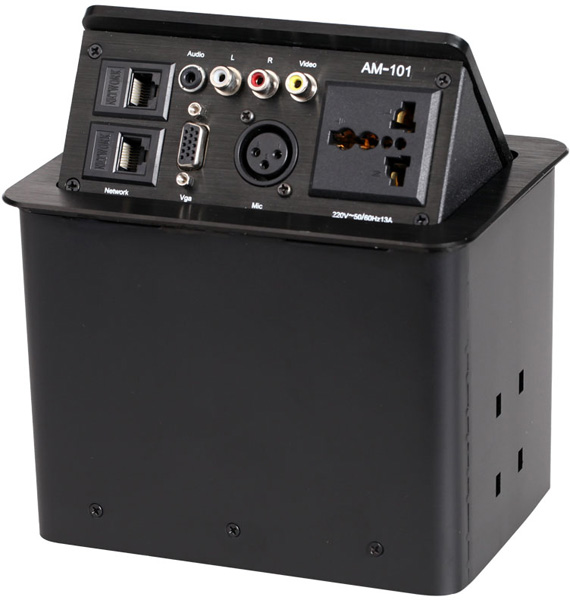 AM-101-109多功能桌面插座/多媒体插座/会议台面桌弹式信息盒