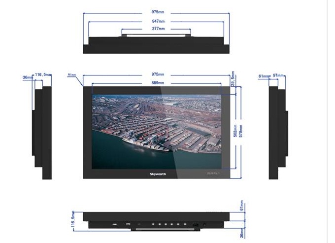 40寸液晶监视器，Skyworth/创维