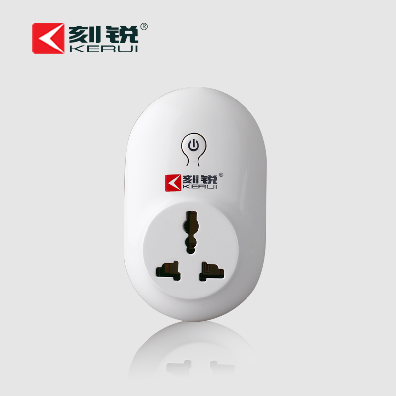 智能家居WIFI插座无线遥控定时开关手机远程控制 家用红外线防盗报警器 WIFI插座1+遥控1