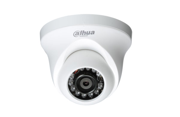 大华100万像素HDCVI高清同轴红外防水小海螺半球摄像机DH-HAC-HDW3150C-IR1