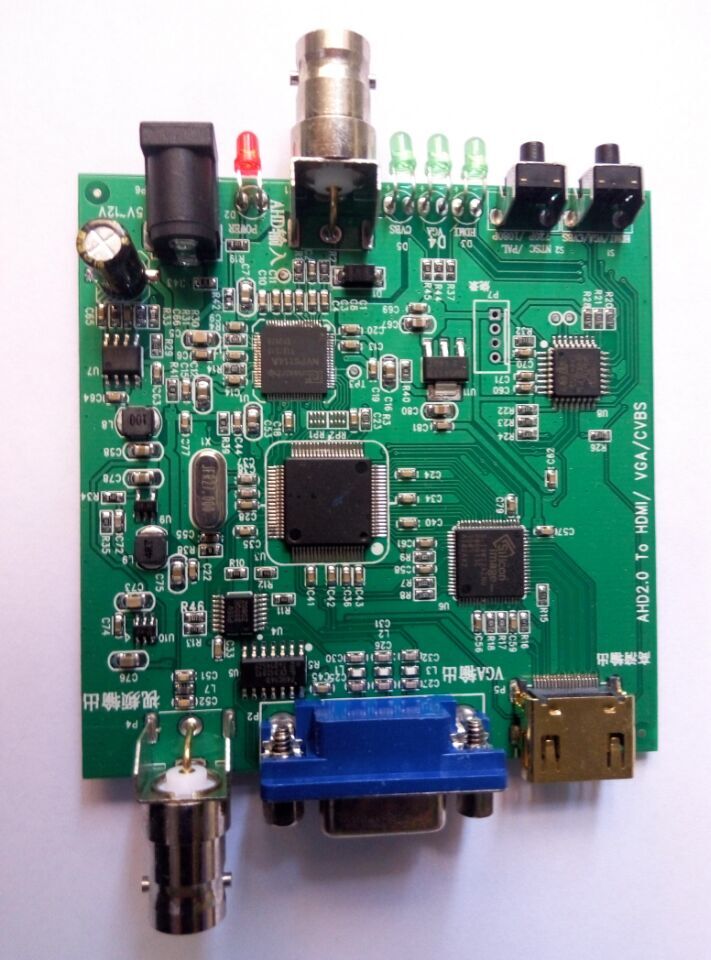 AHD2.0模拟高清转换方案VGAHDMIAV