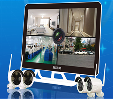 8路新型无线监控一体机套装（21.5显示器+1TB硬盘+接收器+摄像头*8） 移动报警