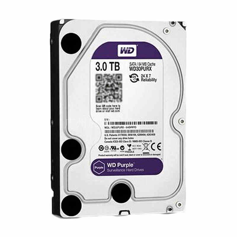 WD30PURX 3TB 紫盘 监控专用硬盘