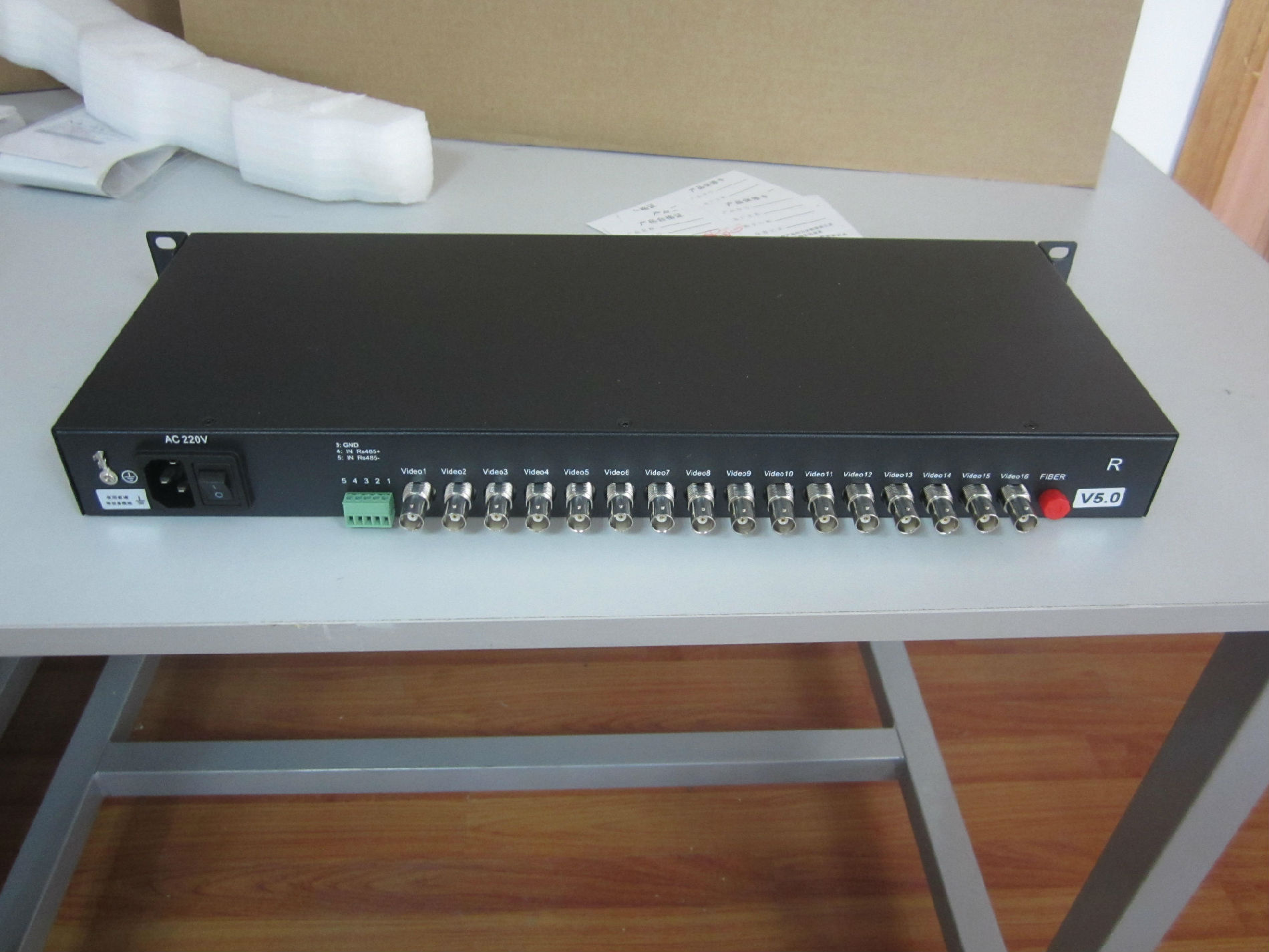 16路海康HD-TVI同轴高清光端机