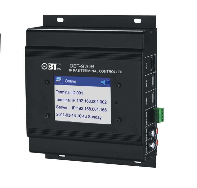 公共广播系统网络广播壁挂式终端控制器