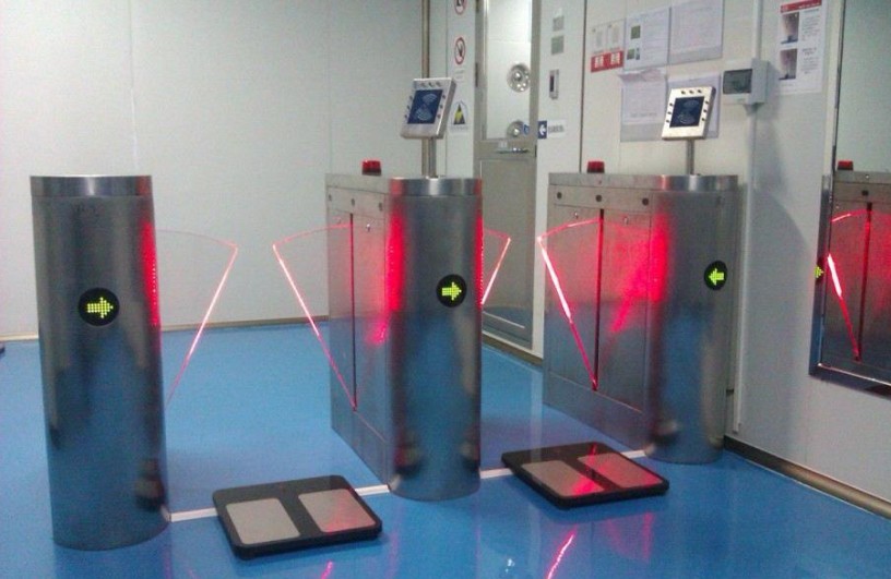 防静电翼闸，电子厂ESD翼闸，刷卡静电测试门闸