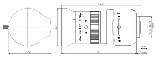 5-65mm焦距300万像素高清镜头 手动HTS0565IR300