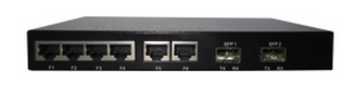 2百兆光+6百兆电链路式光纤交换机