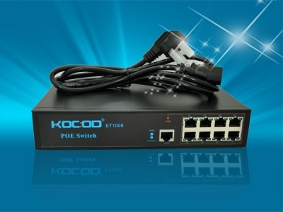 监控专用八口POE交换机