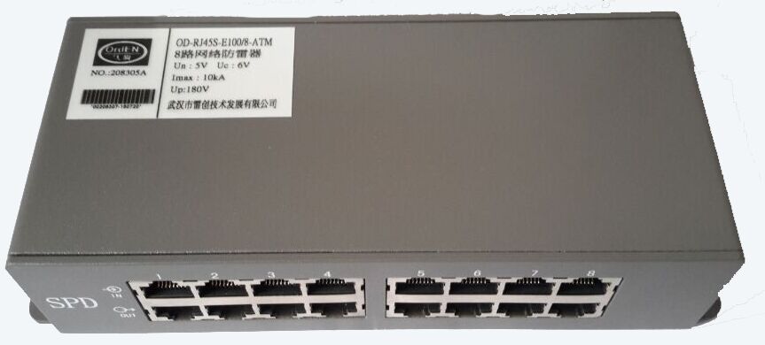 8路交换机防雷,8口网络防雷安装