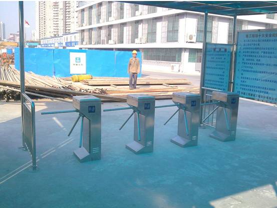  工地立式三辊闸，三辊闸门禁，立式三杆闸