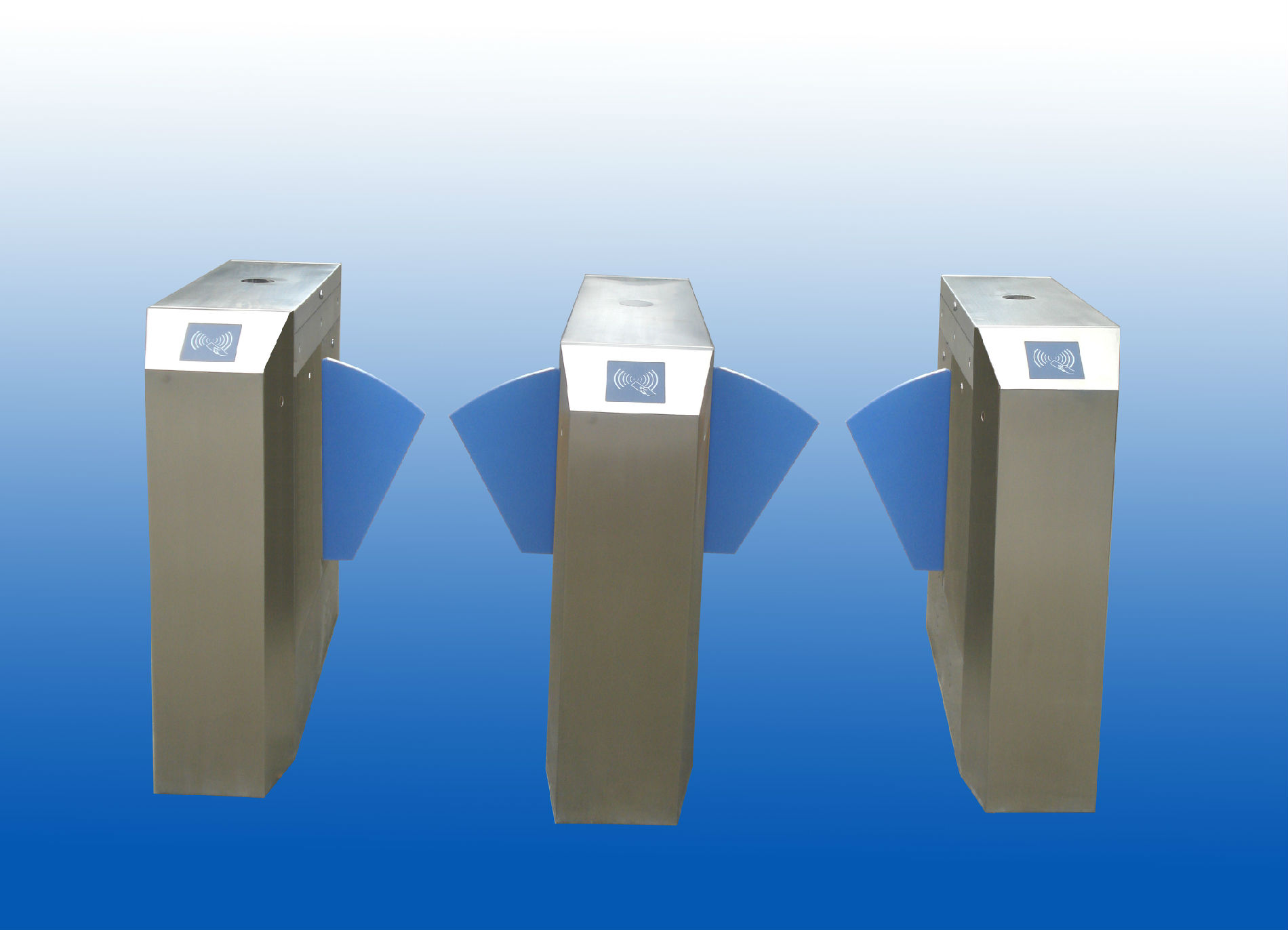 上和科技翼闸商场，写字楼。室外 防撞