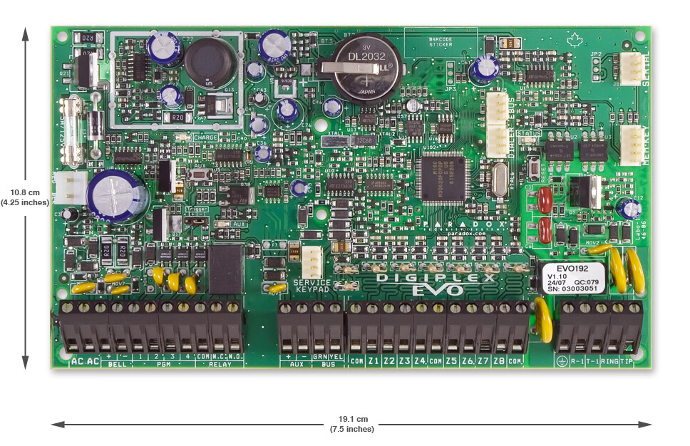 Paradox加拿大枫叶 192防区总线报警控制主机