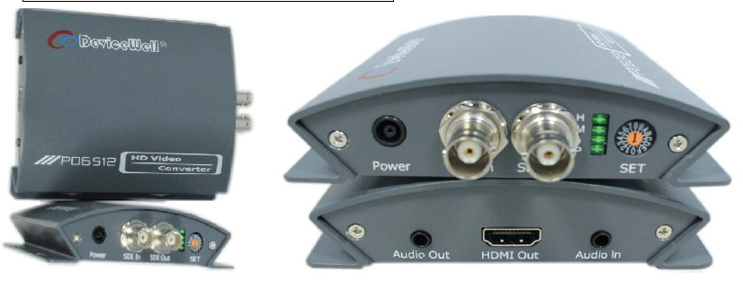 中帝威SDI转HDMI(无缝型）PD6512