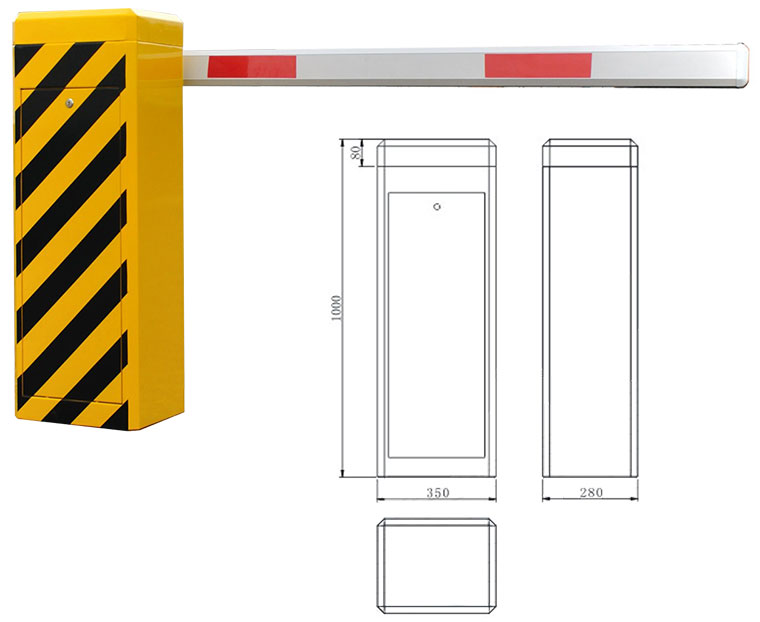 昆明龙蛰 停车场道闸 智能道闸 挡车器 标准道闸-LGDZ004