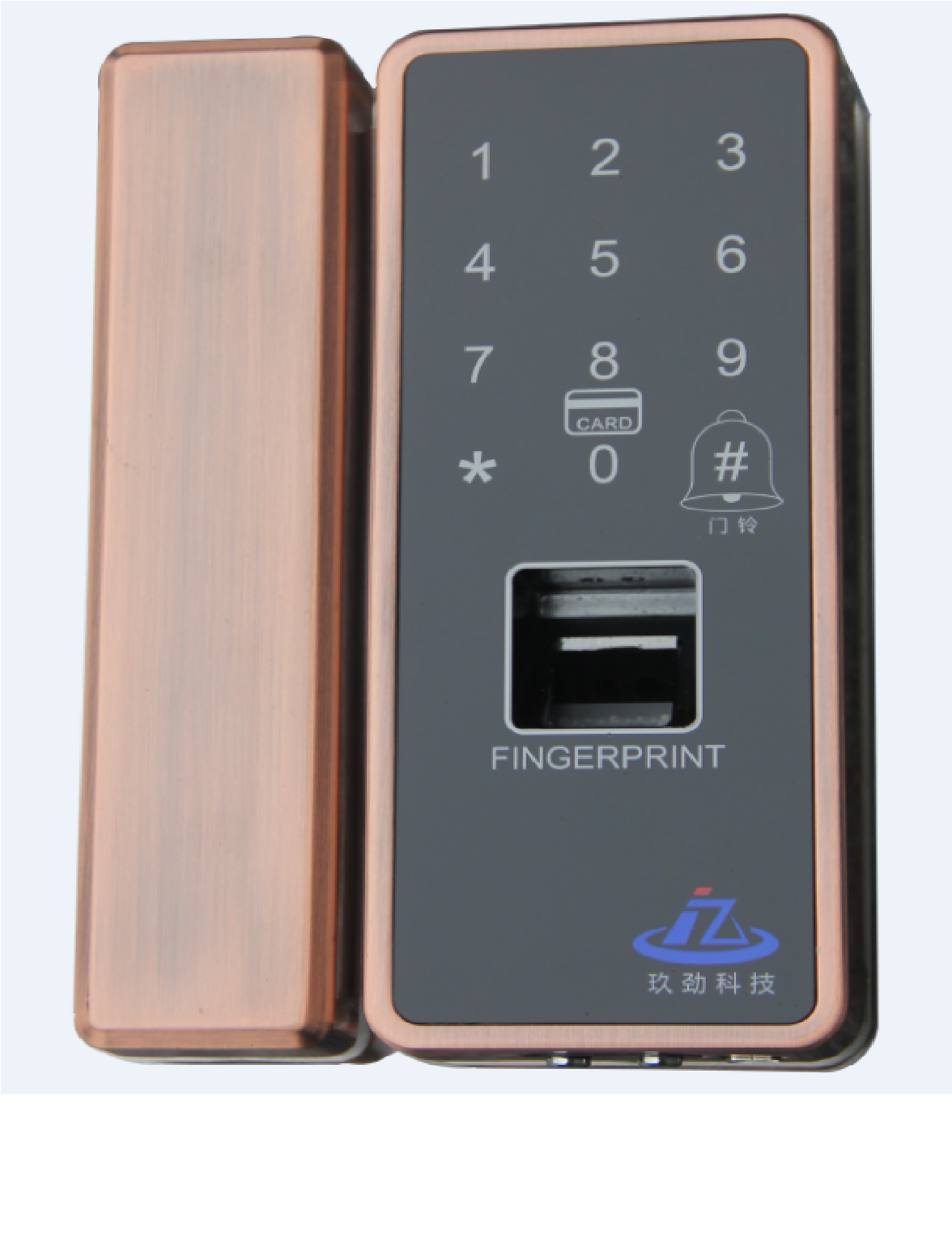 指纹刷卡门禁一体机、智能玻璃锁