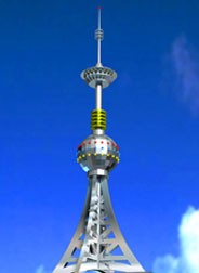 楼顶装饰避雷塔，绝缘避雷引下线，驻马店防雷公司