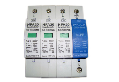 直流电源防雷模块，电源防雷器，浪涌保护器，河南防雷，郑州防雷