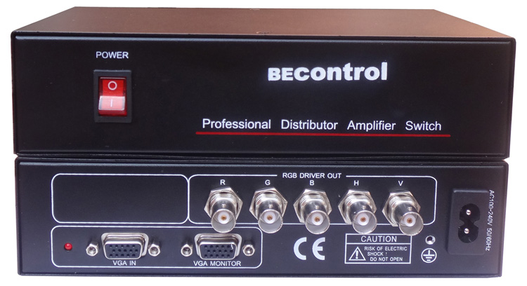 vga转rgb转换器 VGA转RGB(5BNC)转换器 投影 大屏