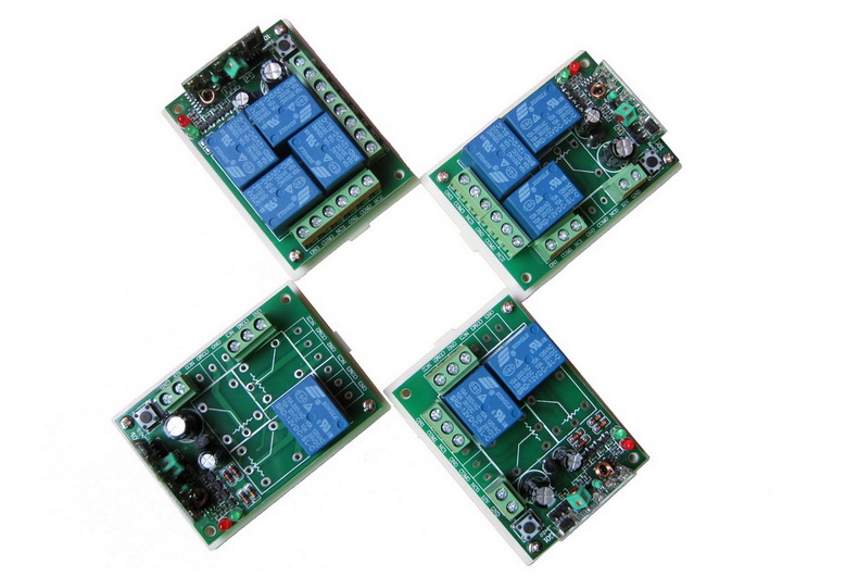 12V~220V多路无线遥控开关控制器遥控器电机正反转接收控制器