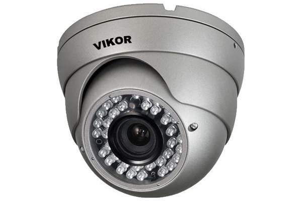 高解析远距离红外防暴半球型摄像机(外调焦)