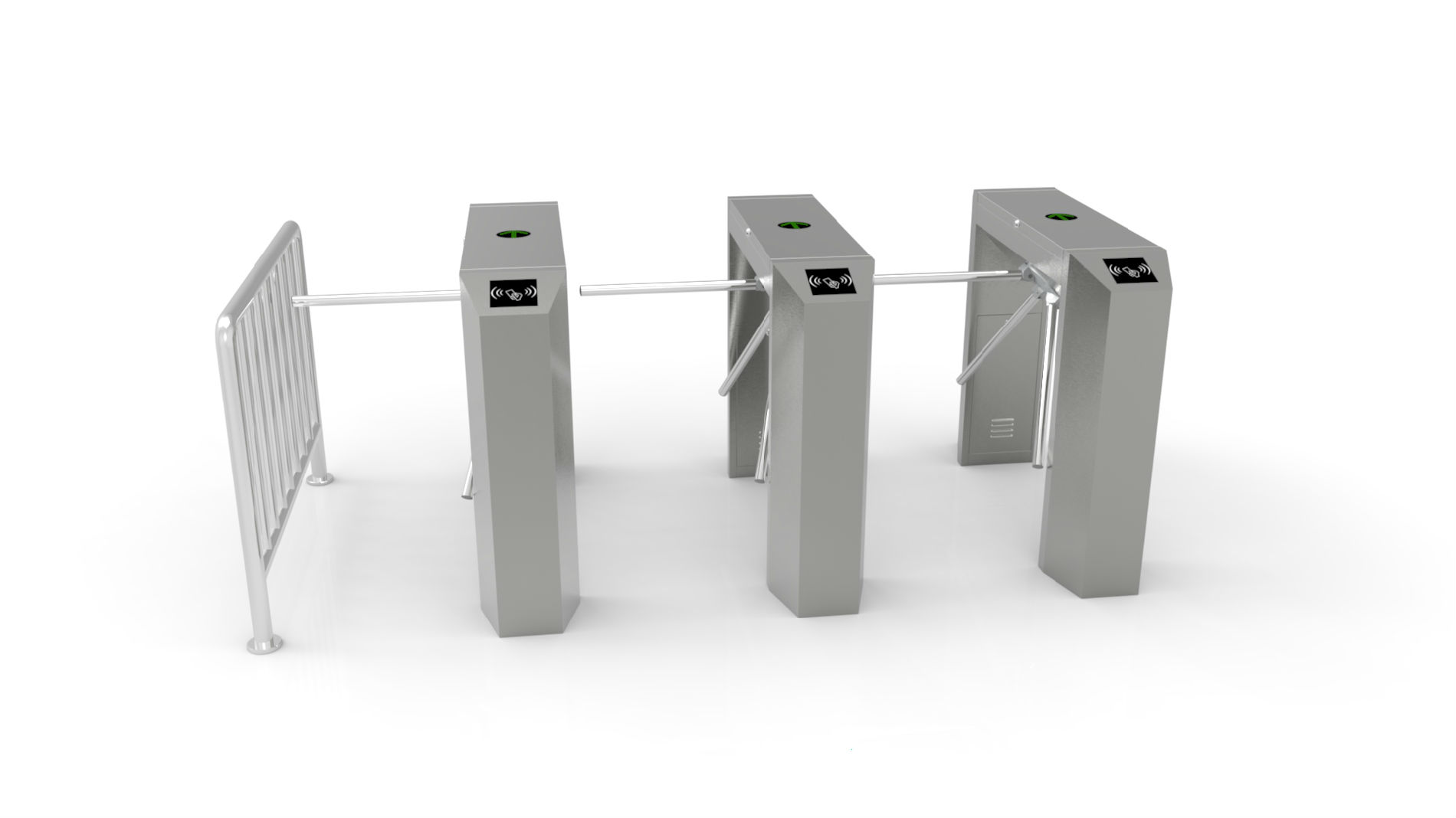 速珀瑞人行通道闸机、斜角三辊闸