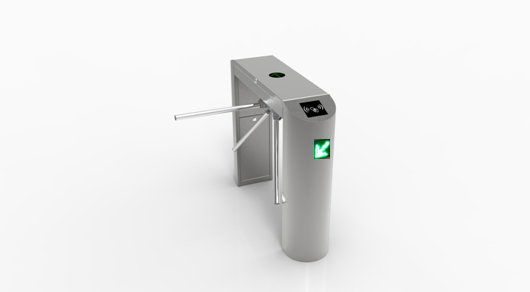 速珀瑞智能圆弧斜角三辊闸