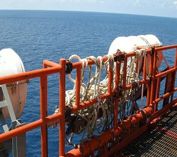 平台攀爬网、石油平台绳梯子、安全网、平台用攀爬网