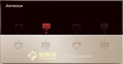 乔控智能家居—二路双底盒窗帘控制器