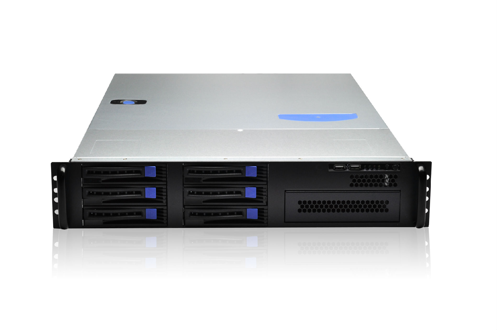 监控、网吧系列2U6盘位服务器机箱