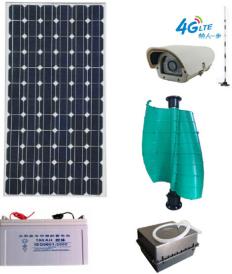 太阳能-风能一体化监控摄像机